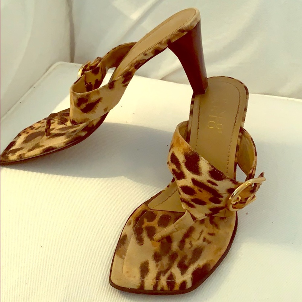 Leopard Franco Sarto sandals